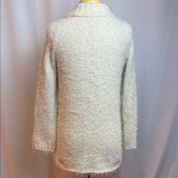 Free People Cream Fuzzy Cardigan, Small - Like New - Picture 2 of 8